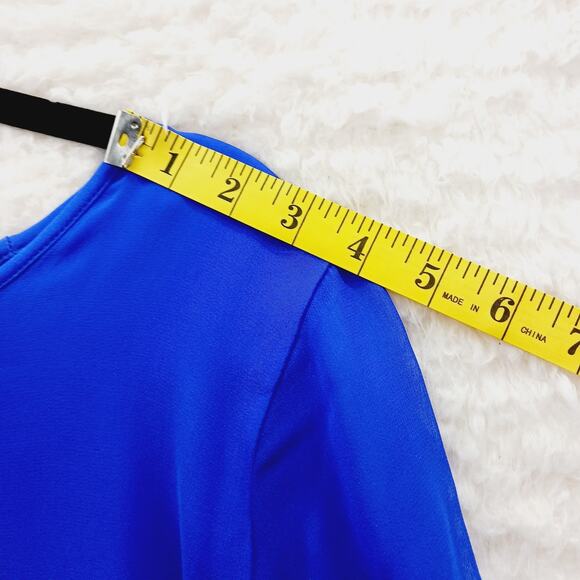 Blouse Kimono Caroline Rose Silk Rich Purple Elegant Luxury Minimalist Size M - Picture 6 of 16